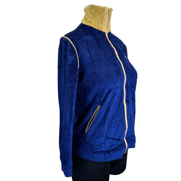 Vintage 60s Tony Trabert Blue Velour Tennis Jacket Small Made in USA Sportswear - Picture 5 of 16